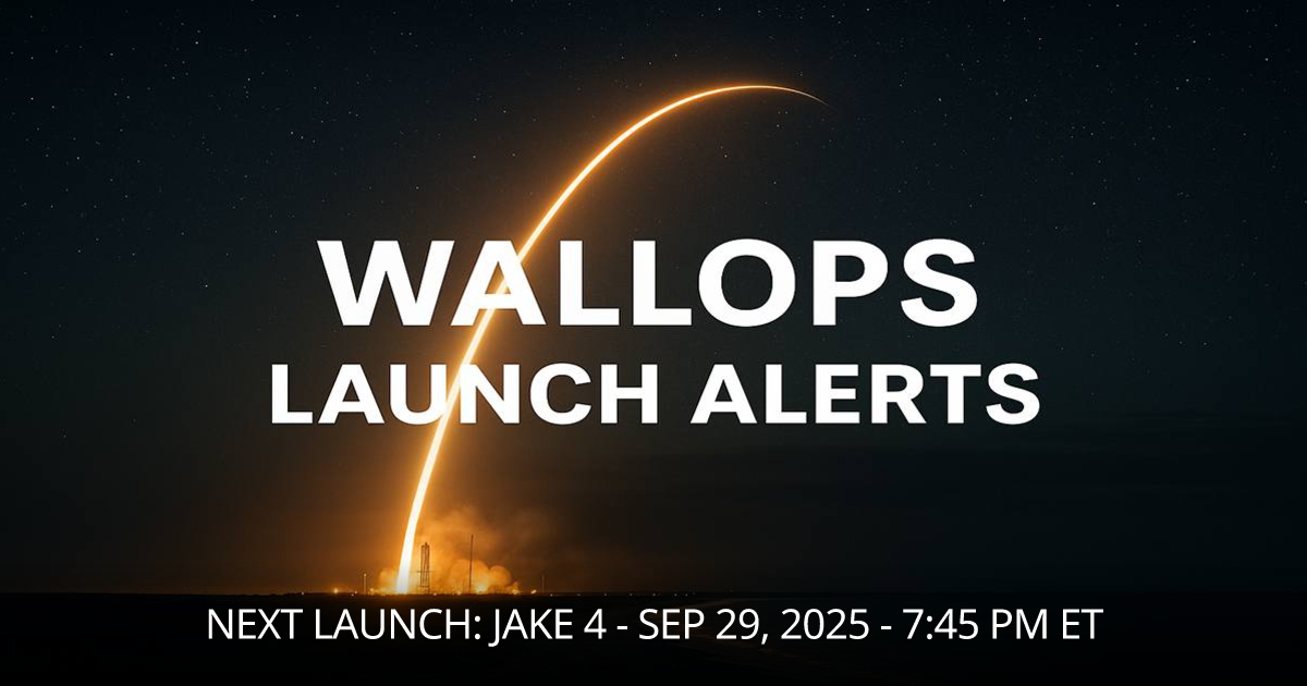 Wallops Launch Alerts